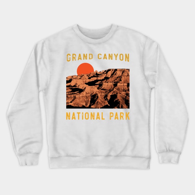 Vintage Grand Canyon National Park Arizona Desert Mountain Crewneck Sweatshirt by mrsmitful01